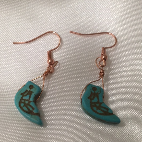 Host Pick! Artisan Blue Bird Earrings - Picture 3 of 3